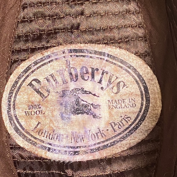 Vintage Burberry Wool Fedora Hat Grey - Picture 7 of 11